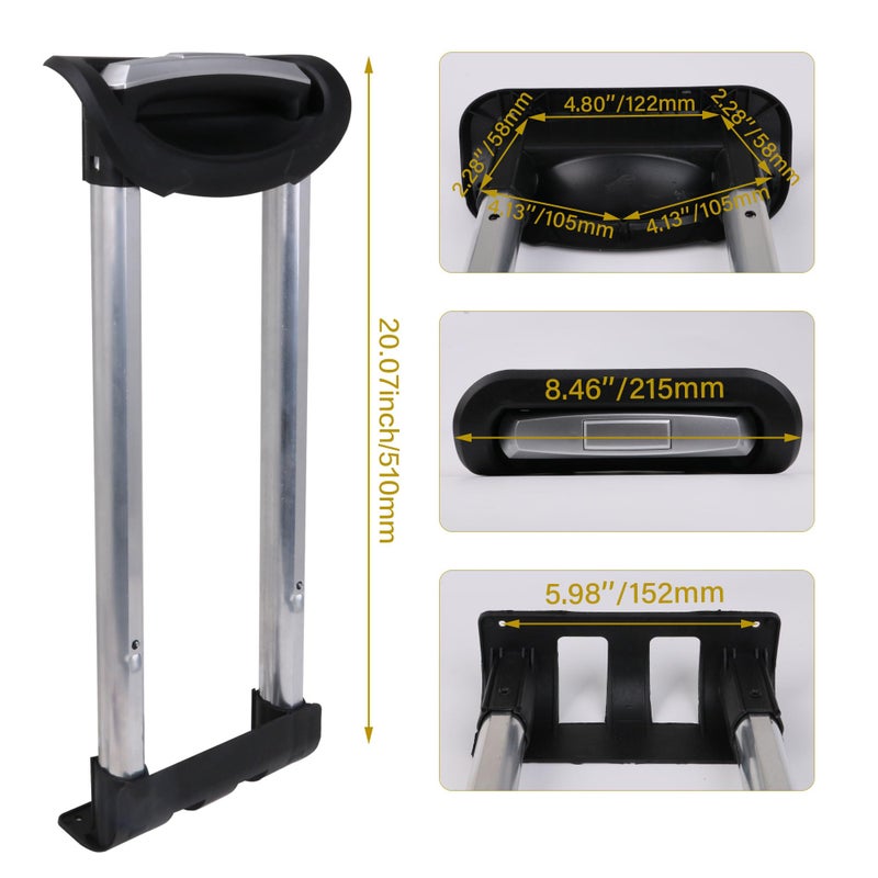 Homeswitch Travel Luggage Telescopic Handle Replacement Spare Parts Suitcase Pull Drag Rod (G002#) - Image 5